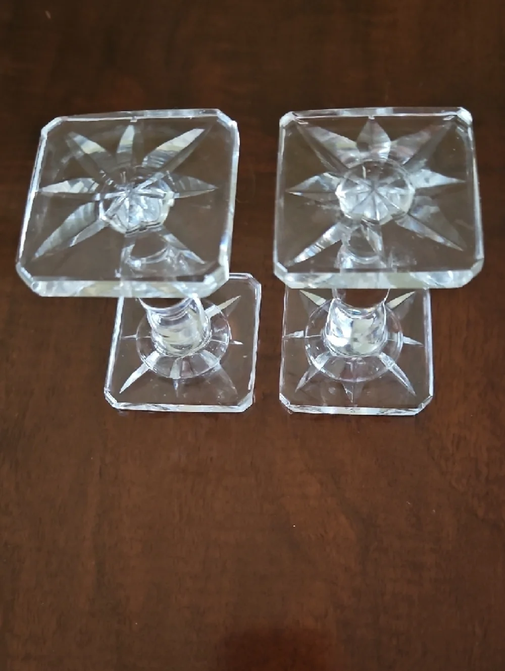 Waterford Crystal Knife Rests 3.5” 8-Point Star - Pair of 2